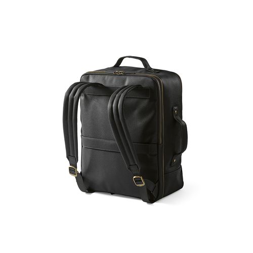 black Mochila Paris; 20L, de piel reciclada, para portátil de 17