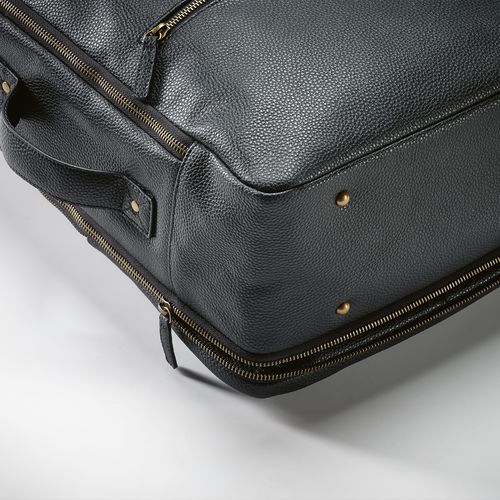 black Mochila Paris; 20L, de piel reciclada, para portátil de 17