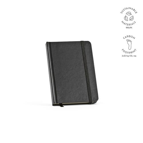 black Libreta Marquez A6 de tapa dura. 196 hojas recicladas de 70 gsm