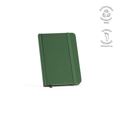 verde oscuro Libreta Marquez A6 de tapa dura. 196 hojas recicladas de 70 gsm