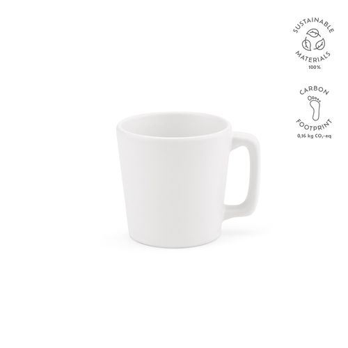 white Taza Thames 75 de cerámica. 75 ml. Acabado mate