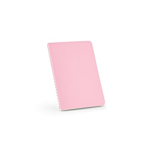Cuaderno Bronte A6 de tapa blanda de cartón reciclado.