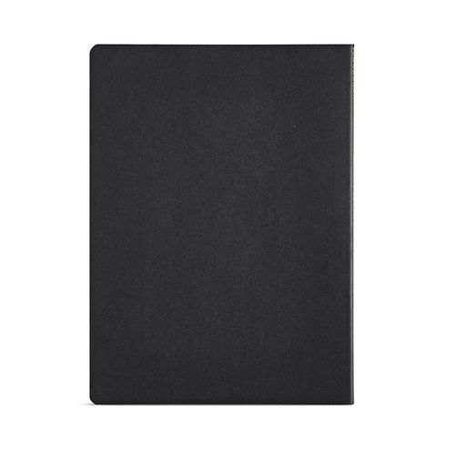 Cuaderno Bronte A6 de tapa blanda de cartón reciclado.