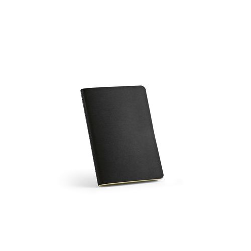 Cuaderno Bronte A6 de tapa blanda de cartón reciclado.