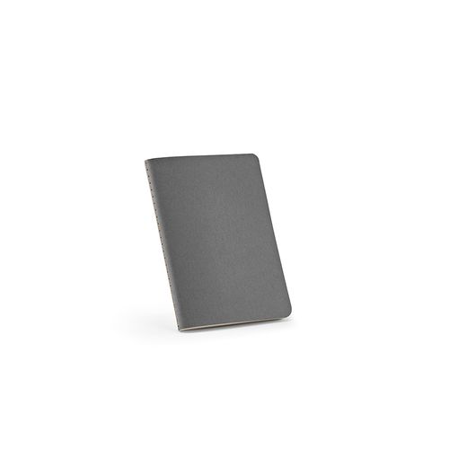 gray Cuaderno Bronte A6 de tapa blanda de cartón reciclado.