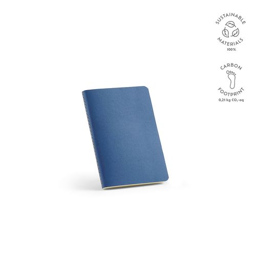 azulón Cuaderno Bronte A6 de tapa blanda de cartón reciclado.
