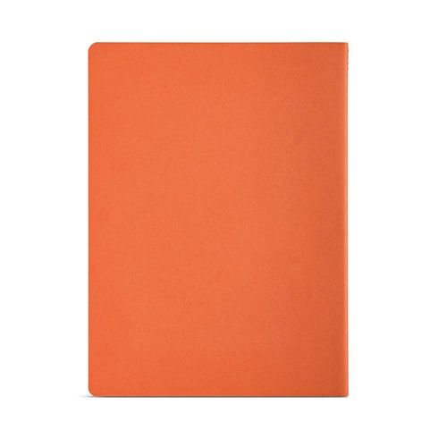Cuaderno Bronte A6 de tapa blanda de cartón reciclado.