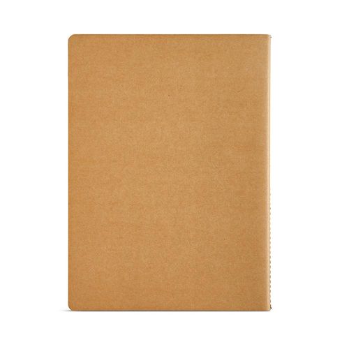 Cuaderno Bronte A6 de tapa blanda de cartón reciclado.