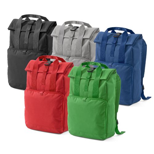 Sac à dos Warsaw 20L rPET. Fermeture enroulable avec boucle.