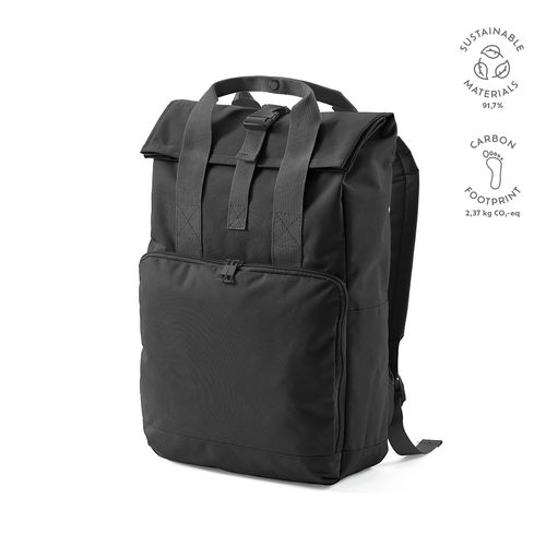MOCHILA WARSAW DE 20 L DE RPET. CIERRE ROLL TOP CON HEBILLA