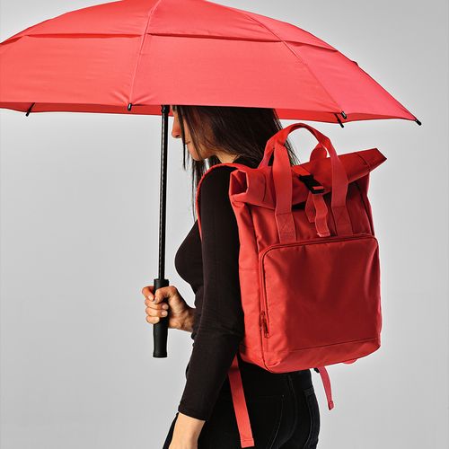 Mochila Warsaw de 20 l de rPET. Cierre roll top con hebilla