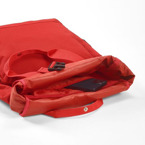 Sac à dos Warsaw 20L rPET. Fermeture enroulable avec boucle.