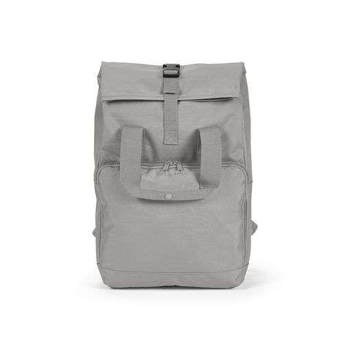 gris claro Mochila Warsaw de 20 l de rPET. Cierre roll top con hebilla