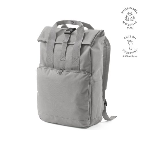 Sac à dos Warsaw 20L rPET. Fermeture enroulable avec boucle.