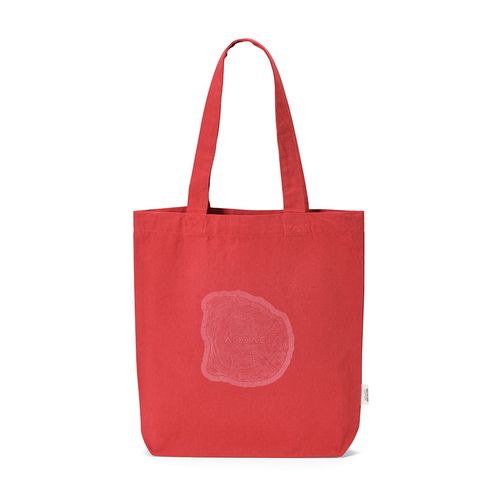 red Bolsa de compra Logan; rCotton de 280 gsm Asas de 65 cm y fuelle