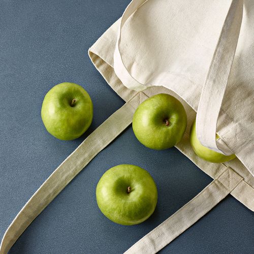 natural Bolsa de compra Logan; rCotton de 280 gsm Asas de 65 cm y fuelle