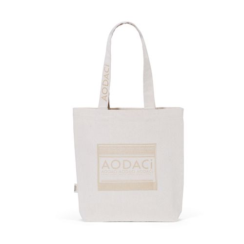 natural Bolsa de compra Logan; rCotton de 280 gsm Asas de 65 cm y fuelle