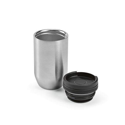 black Vaso de viaje Okavango; rInox , 430 ml. Doble pared , hermético