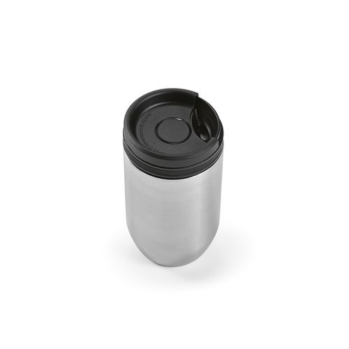 black Vaso de viaje Okavango; rInox , 430 ml. Doble pared , hermético