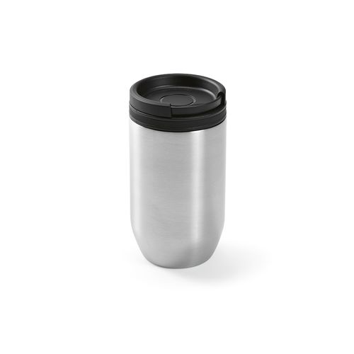 black Vaso de viaje Okavango; rInox , 430 ml. Doble pared , hermético