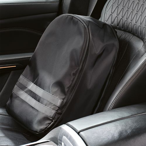 black Mochila Sydney de 18 l de rPET. Dos reflectantes. Para PC de 17