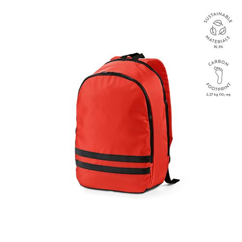 Mochila Sydney de 18 l de rPET. Dos reflectantes. Para PC de 17
