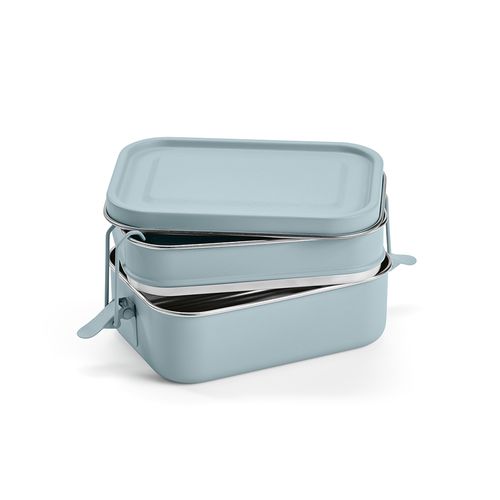 Boîte repas Tintoretto rInox 1240 ml,2 niveaux,fermeture latérale