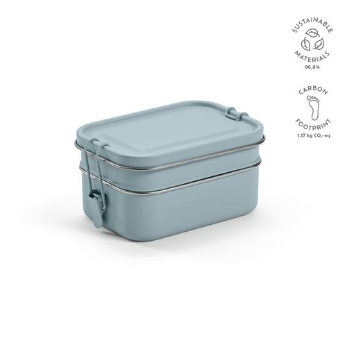 Boîte repas Tintoretto rInox 1240 ml,2 niveaux,fermeture latérale