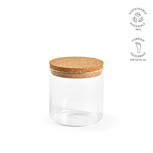 Bocal Magritte 500 verre borosilicaté 580 ml, couvercle liège - 2