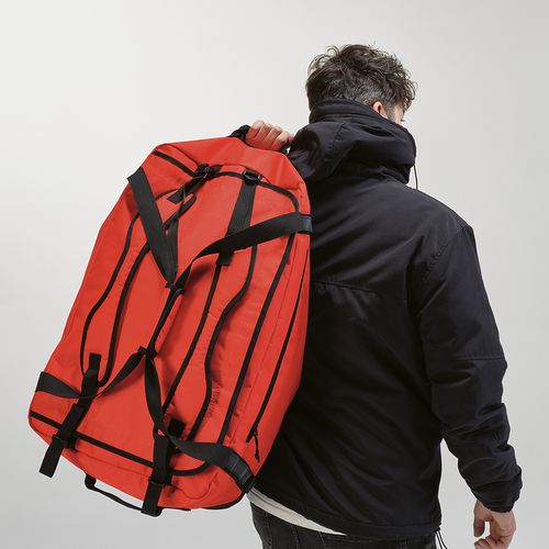 red Bolsa de deporte São Paulo XL; 75L, de rPET ripstop. Reflectante