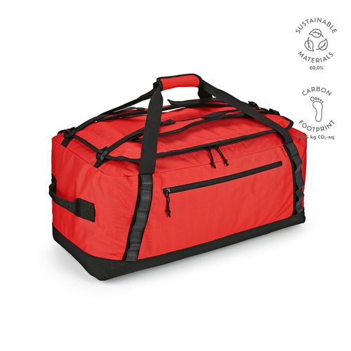 red Bolsa de deporte São Paulo XL; 75L, de rPET ripstop. Reflectante