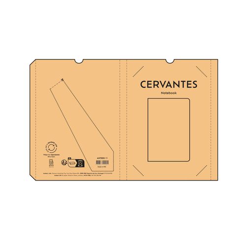 Carnet Cervantes couverture en bambou, 196p 70g/m²