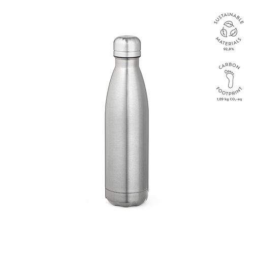 plateado Botella Mississippi 550P; rInox, 535 ml. Doble pared. Brillante