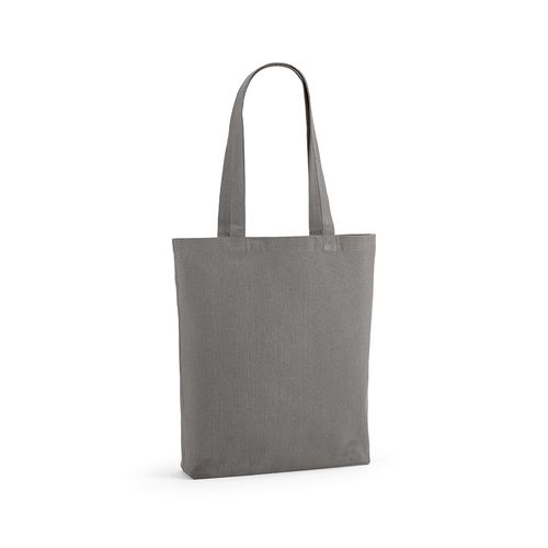 gray Bolsa de compra Elbrus; rCotton de 220 gsm. Asas 65 cm y fuelle