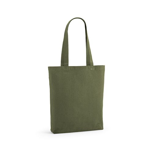 Bolsa de compra Elbrus; rCotton de 220 gsm. Asas 65 cm y fuelle