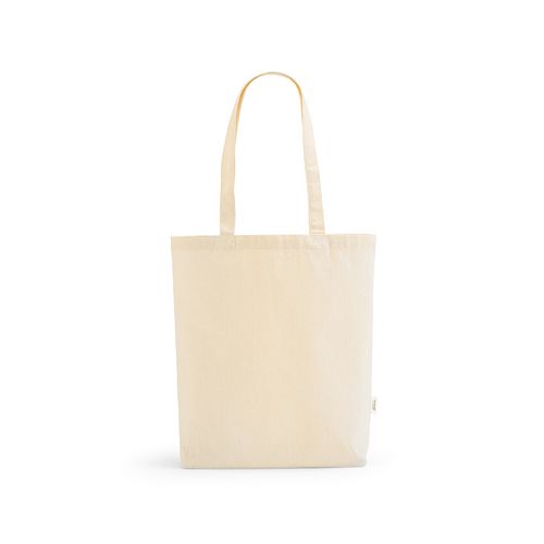 natural Bolsa de compra Elbrus; rCotton de 220 gsm. Asas 65 cm y fuelle