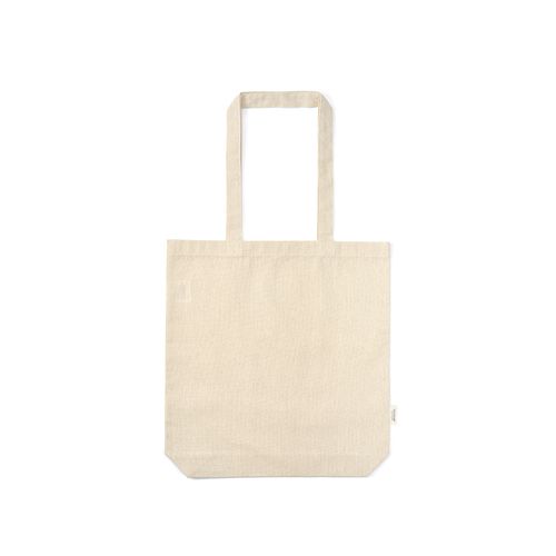 natural Bolsa de compra Elbrus; rCotton de 220 gsm. Asas 65 cm y fuelle