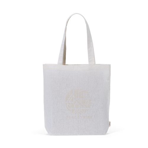 natural Bolsa de compra Elbrus; rCotton de 220 gsm. Asas 65 cm y fuelle