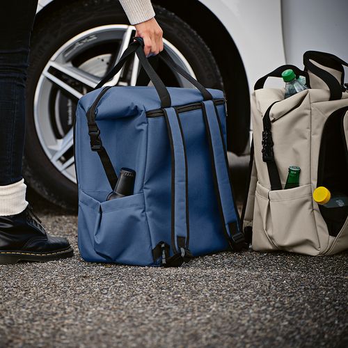 Nevera Dublin; 28 l, de rPET. Bolsillo frontal con cremallera