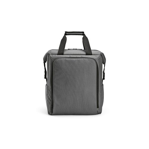 gris oscuro Nevera Dublin; 28 l, de rPET. Bolsillo frontal con cremallera