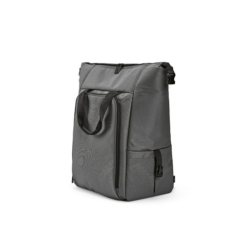 gris oscuro Nevera Dublin; 28 l, de rPET. Bolsillo frontal con cremallera