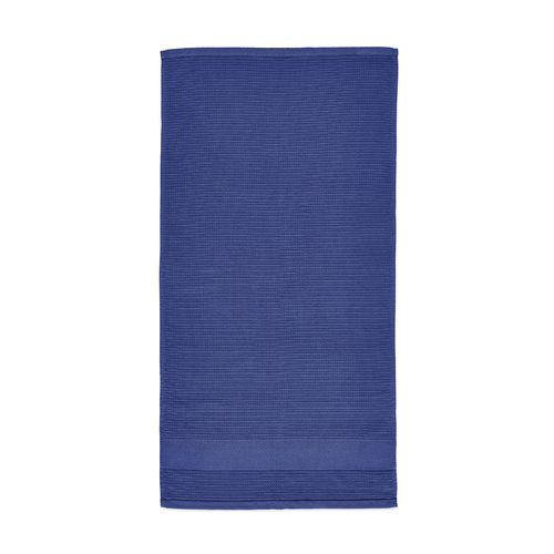 azul marino Toalla Botticelli M; algodón reciclado 500 gsm. Made in Portugal