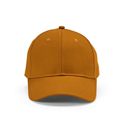 marrón Gorra Darrell de algodón de 280 gsm. 6 paneles y cierre metálico
