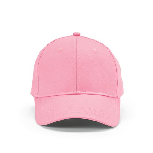 pink Gorra Darrell de algodón de 280 gsm. 6 paneles y cierre metálico