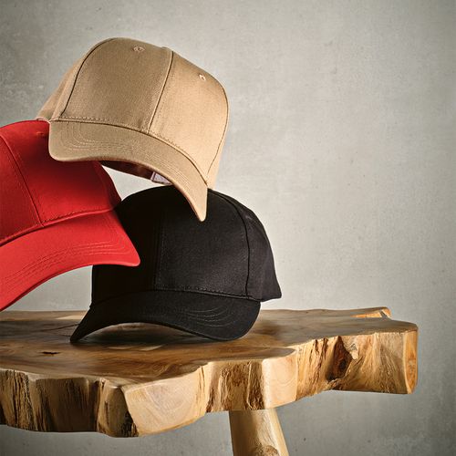 black Gorra Darrell de algodón de 280 gsm. 6 paneles y cierre metálico