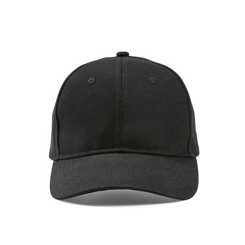 black Gorra Darrell de algodón de 280 gsm. 6 paneles y cierre metálico