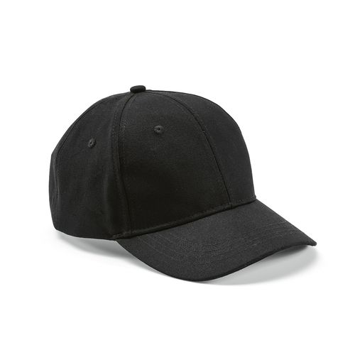 black Gorra Darrell de algodón de 280 gsm. 6 paneles y cierre metálico