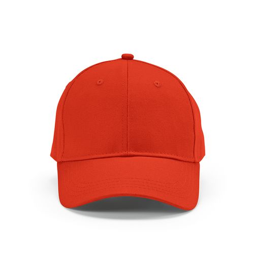 red Gorra Darrell de algodón de 280 gsm. 6 paneles y cierre metálico