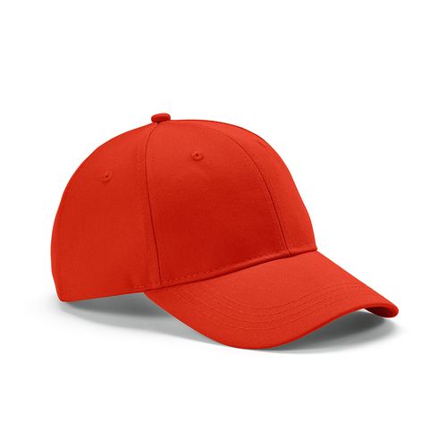 red Gorra Darrell de algodón de 280 gsm. 6 paneles y cierre metálico