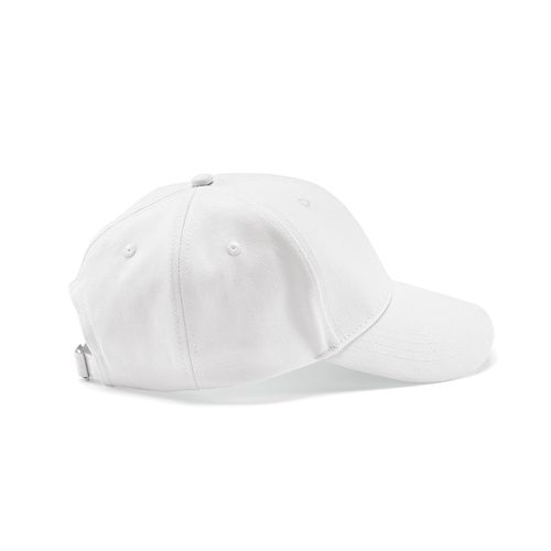 white Gorra Darrell de algodón de 280 gsm. 6 paneles y cierre metálico